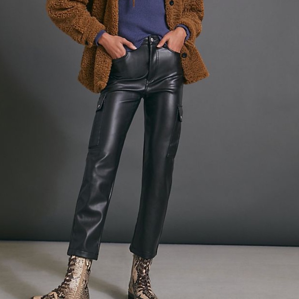 *Anthropologie Avec Les Filles Faux Leather Pants - Picture 1 of 5